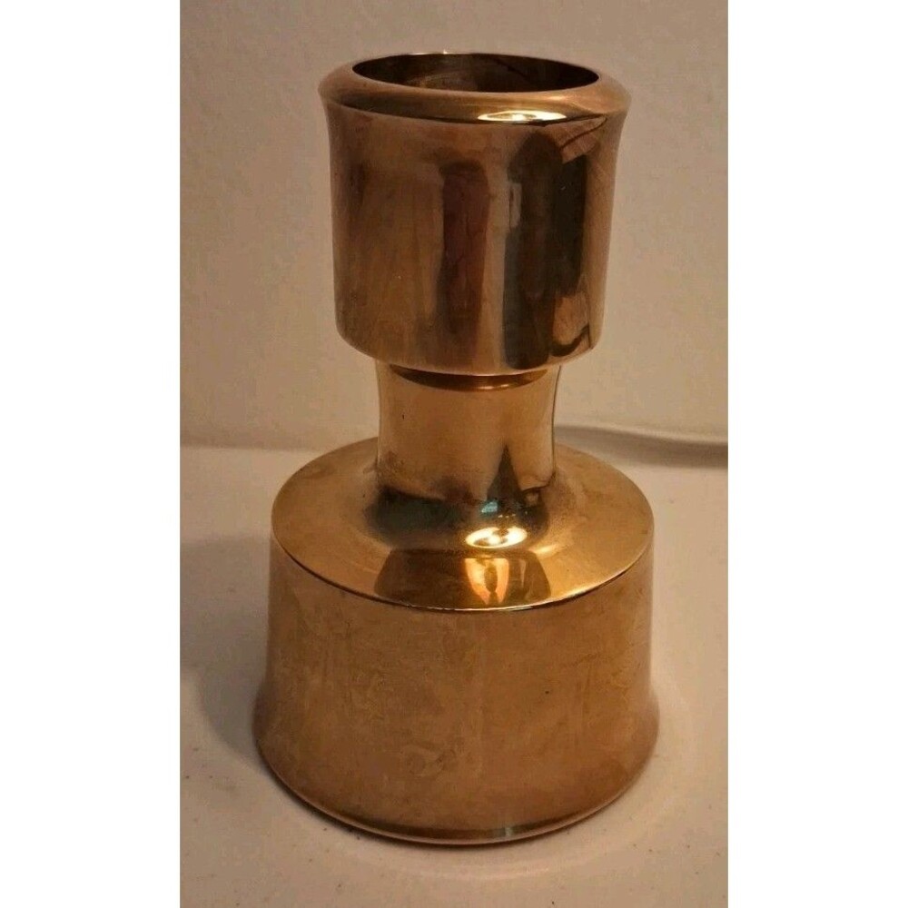 Danish Modern Dansk Jens Quistgaard Brass Candlestick Candle Holder MCM